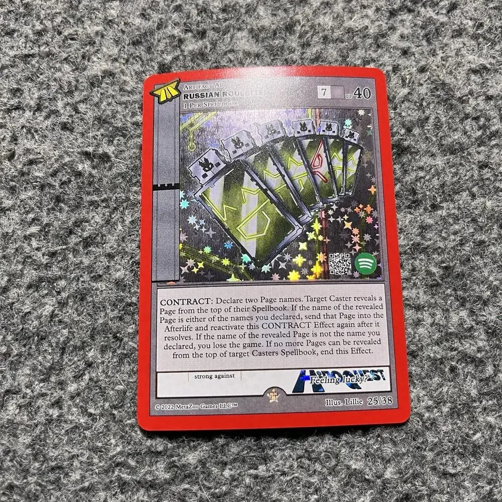Metazoo HiroQuest Russian Roulette Full Holo 25/38 Spotify Music NM Pack Fresh